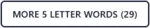 more 5 letter words